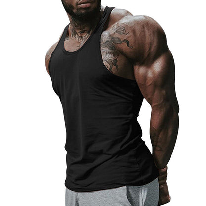 Herren Fitness Tanktop Atmungsaktiv Leicht Racerback