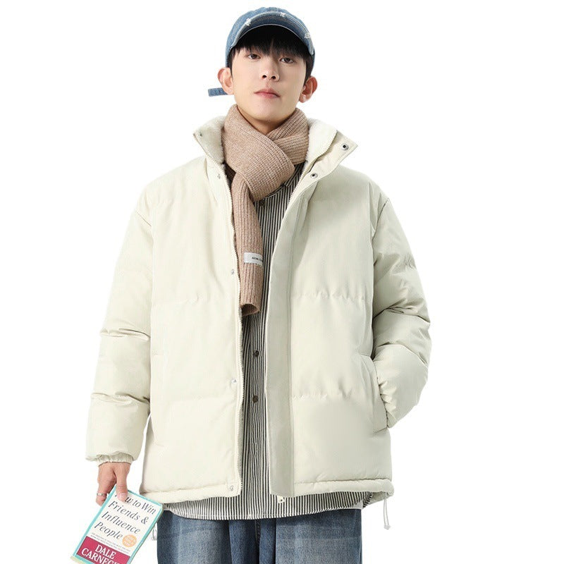 Herren Daunenjacke Warm Kapuze Wasserabweisend Modern