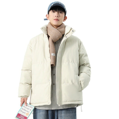 Herren Daunenjacke Warm Kapuze Wasserabweisend Modern