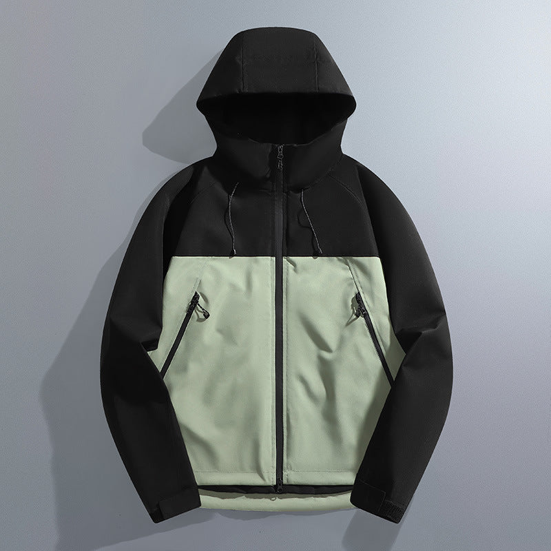 Wetterfeste Herren Outdoorjacke mit verstellbarer Kapuze