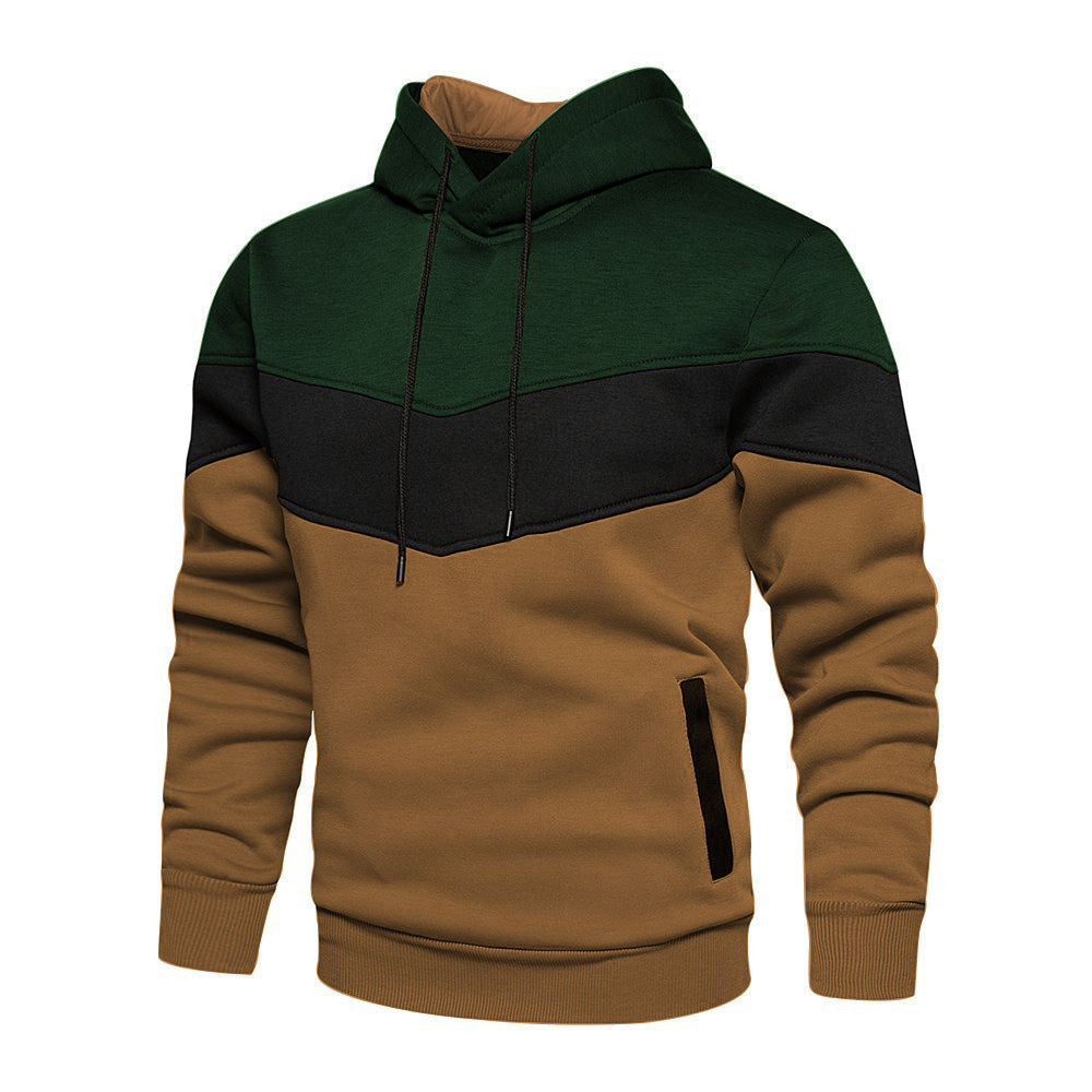 Herren Kapuzenpullover Modern mit Taschen und Farbblock