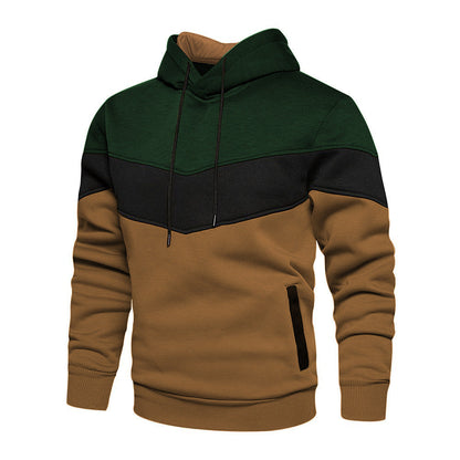 Herren Kapuzenpullover Modern mit Taschen und Farbblock