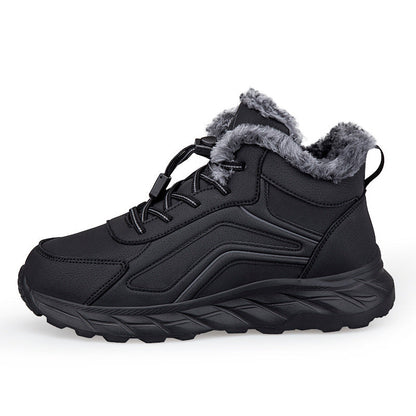 Damen Winterstiefel Warm Rutschfest Schnellverschluss