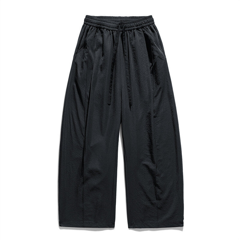 Herren Stoffhose Bequem Elastisch Weit geschnitten