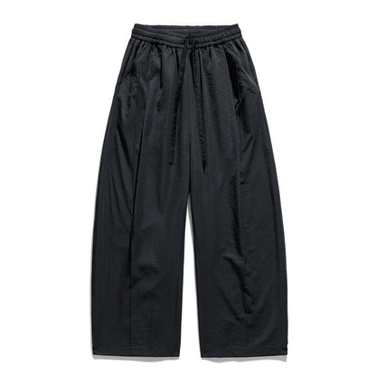 Herren Stoffhose Bequem Elastisch Weit geschnitten
