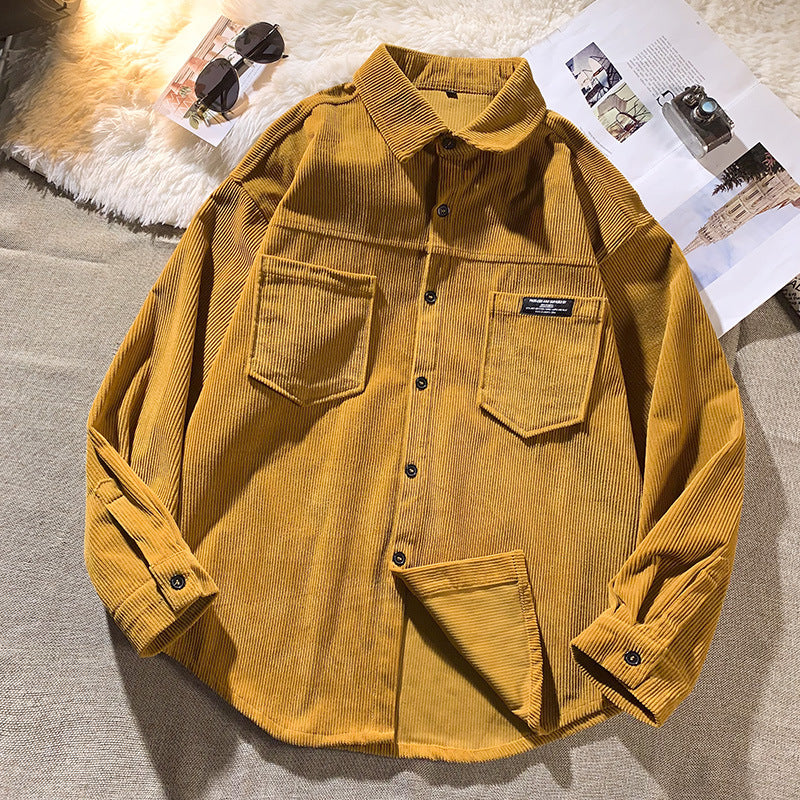 Herren Kordjacke Modern Schnitt mit Brusttaschen - BerlinGlamour