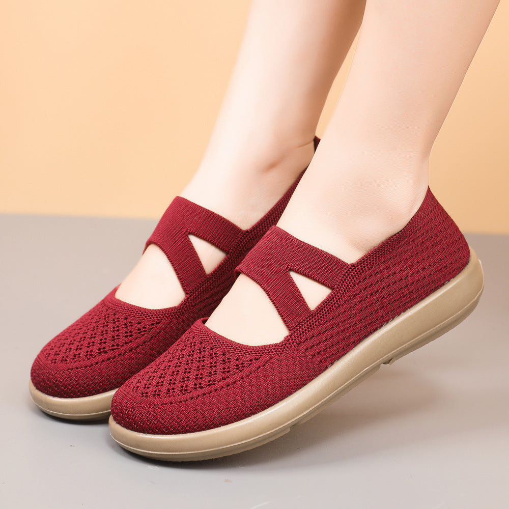 Damen Schuhe Slip-On Bequem Elastisch Komfort