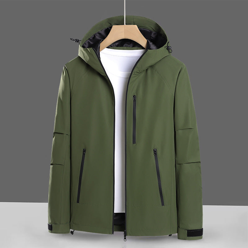 Herren Softshell-Jacke Wasserabweisend Verstellbar