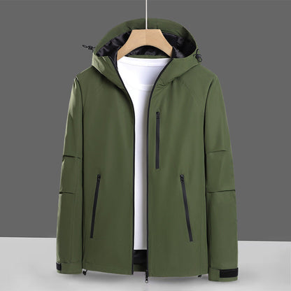 Herren Softshell-Jacke Wasserabweisend Verstellbar