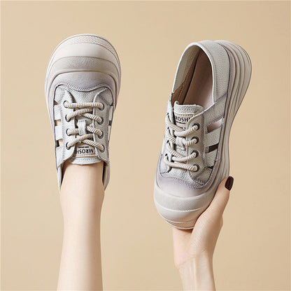 Damen Plateausneaker Atmungsaktiv Sportlich Modisch
