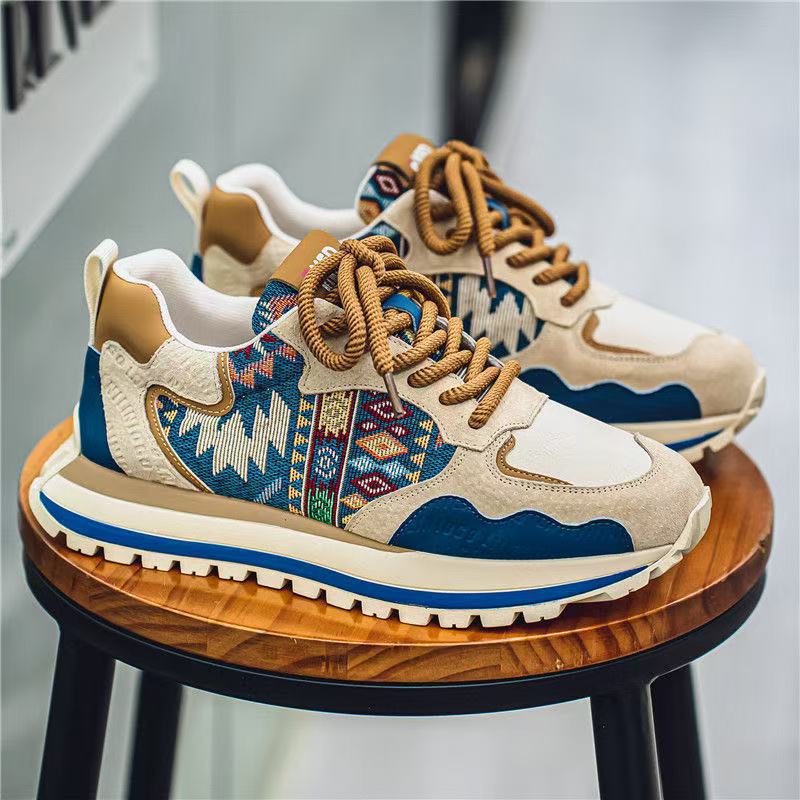Damen Sneaker Sportlich Geometrisches Design