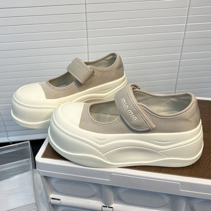Damen Sneaker Sportlich Slip-On mit Klettverschluss