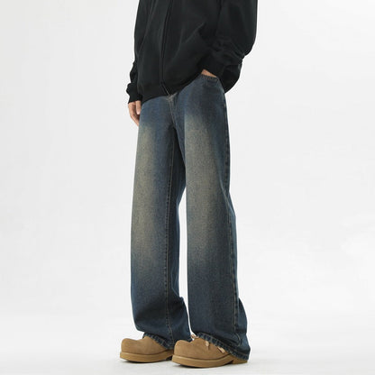 Herren Jeanshose Bequem Weites Bein Komfort Schnitt