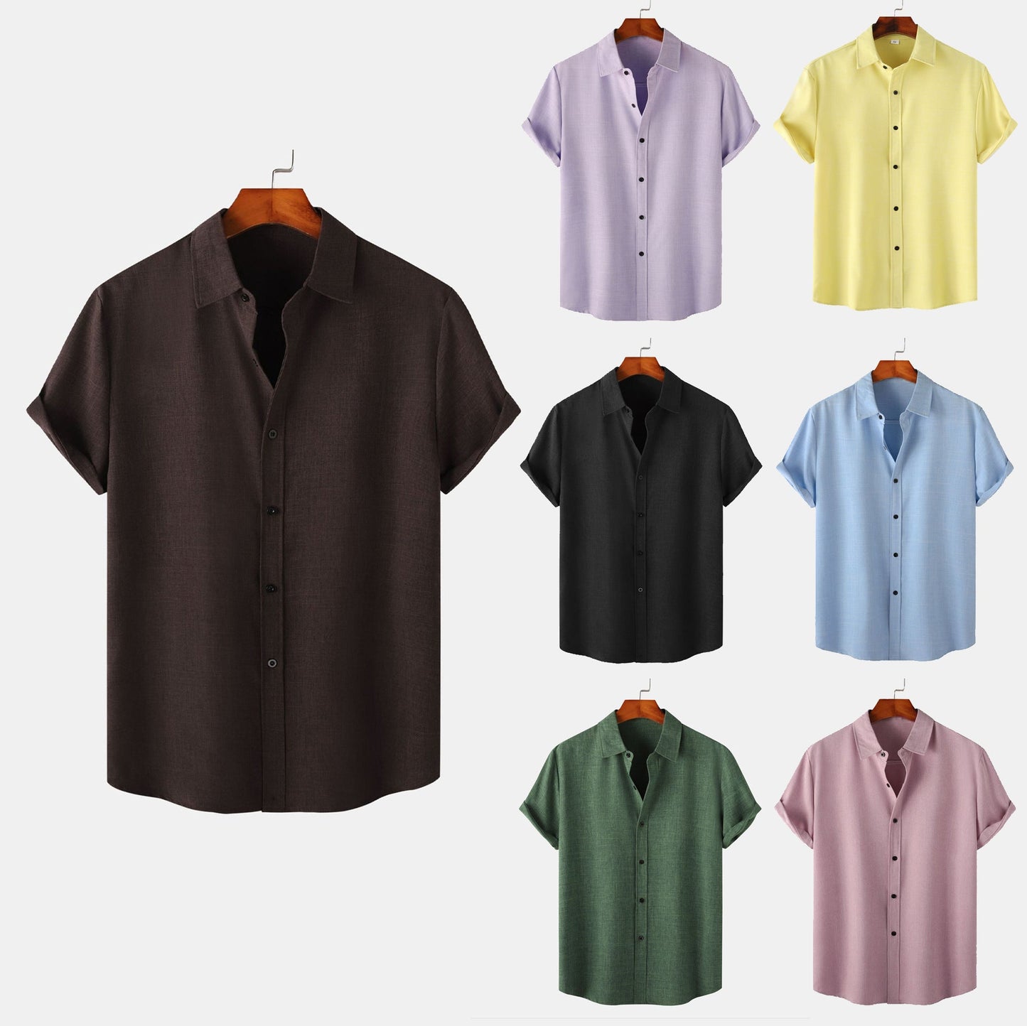 Herren Kurzarmhemd Atmungsaktiv Komfortabel Elegantes Design - BerlinGlamour