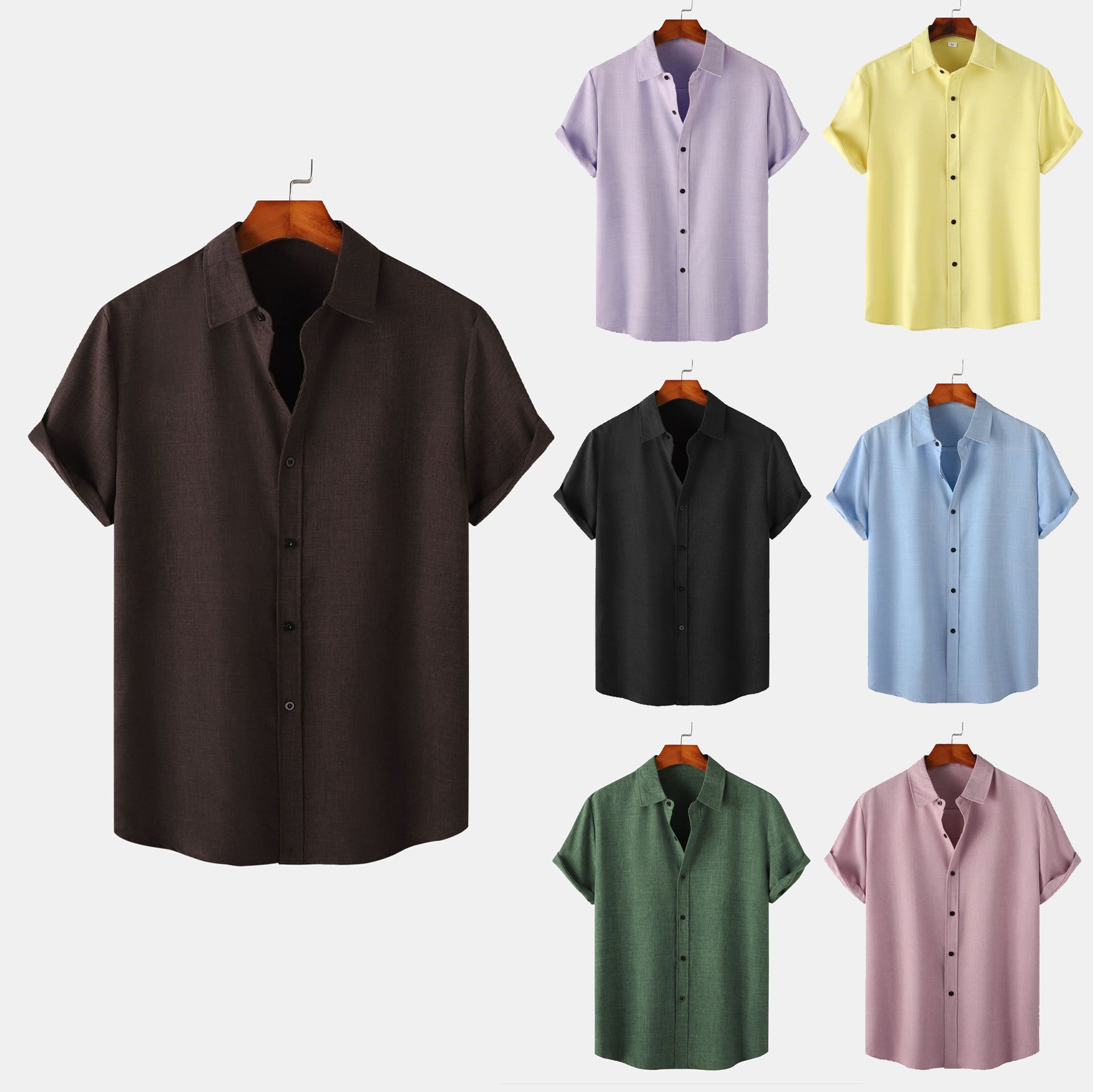 Herren Kurzarmhemd Atmungsaktiv Komfortabel Elegantes Design - BerlinGlamour