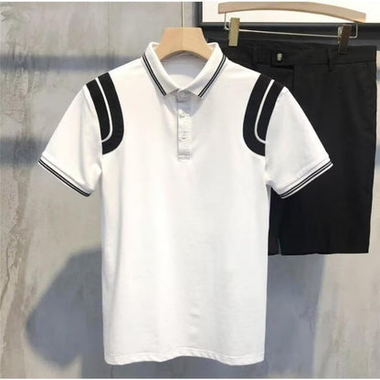 Herren Poloshirt Hochwertig Baumwolle Modern