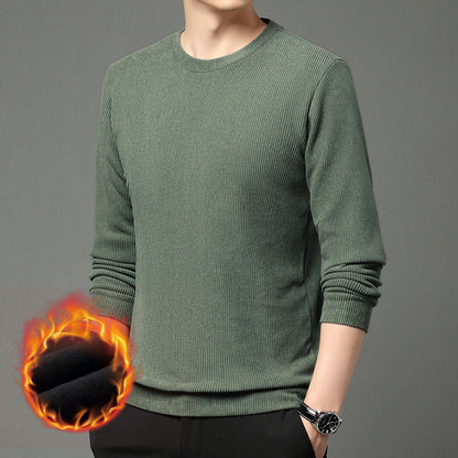 Herren Pullover Wärmer Rundhals Aus Merino-Wolle
