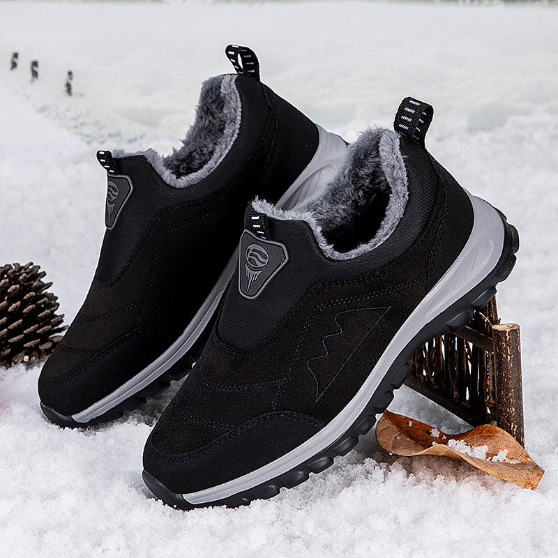 Damen Sneaker Warmfutter Slip-On Schuhe Winter