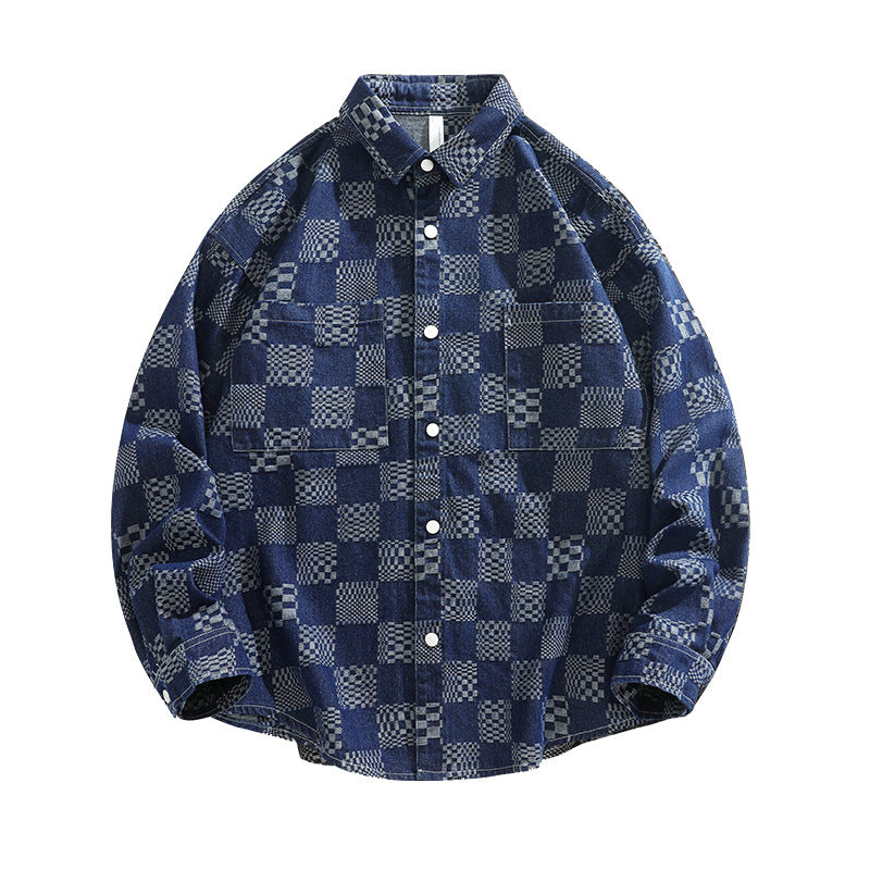 Herren Karohemdjacke Mit Brusttaschen Übergröße