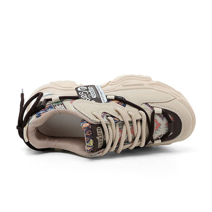 Damen Sneaker Sportlich Chunky Strapazierfähig