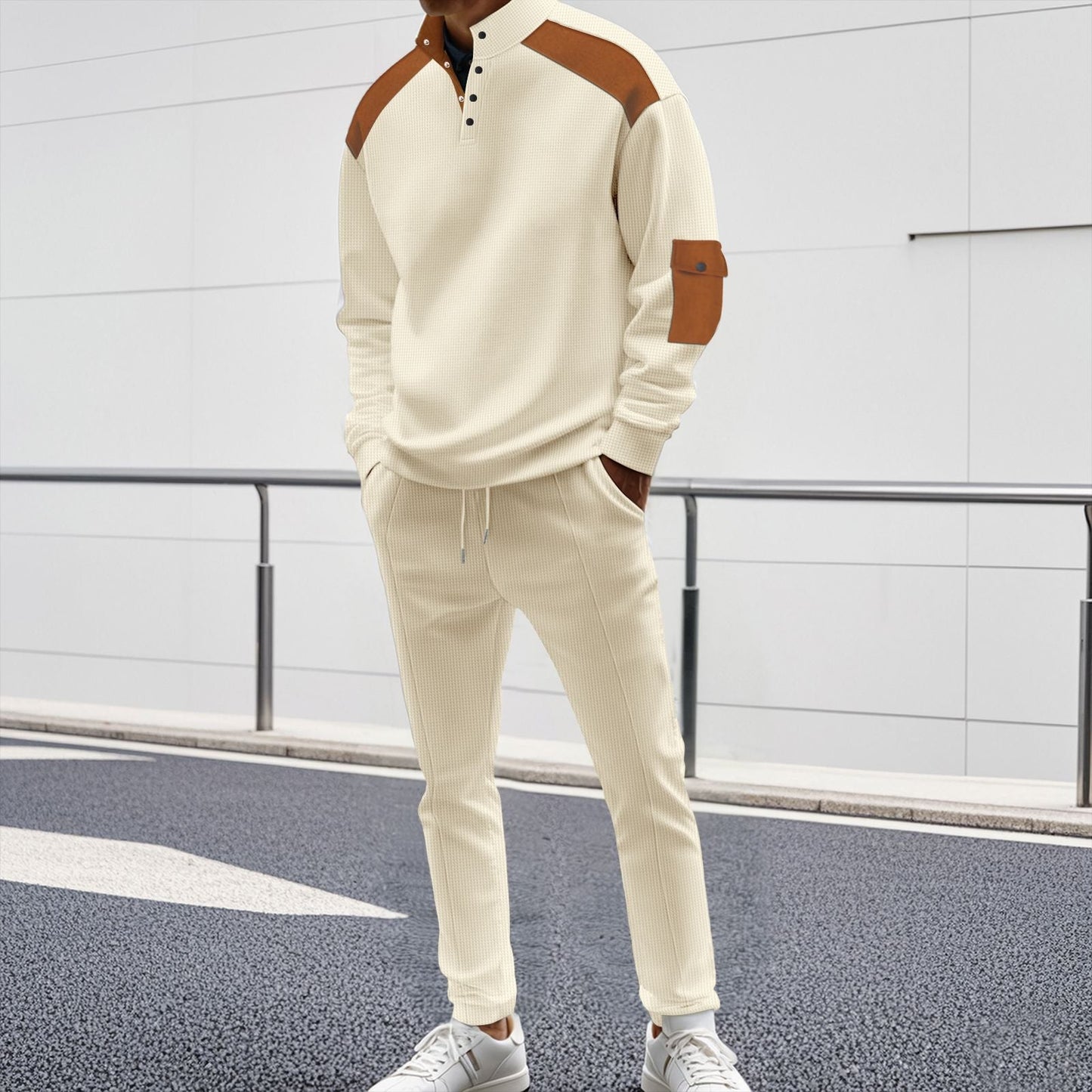 Herren Sportset Funktionell Strukturiert Modern