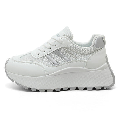 Damen Plateau Sneaker Atmungsaktiv Laufschuhe Modisch