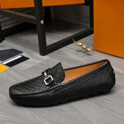 Damen Mokassin Elegantes Design Schnalle Schuhe - BerlinGlamour