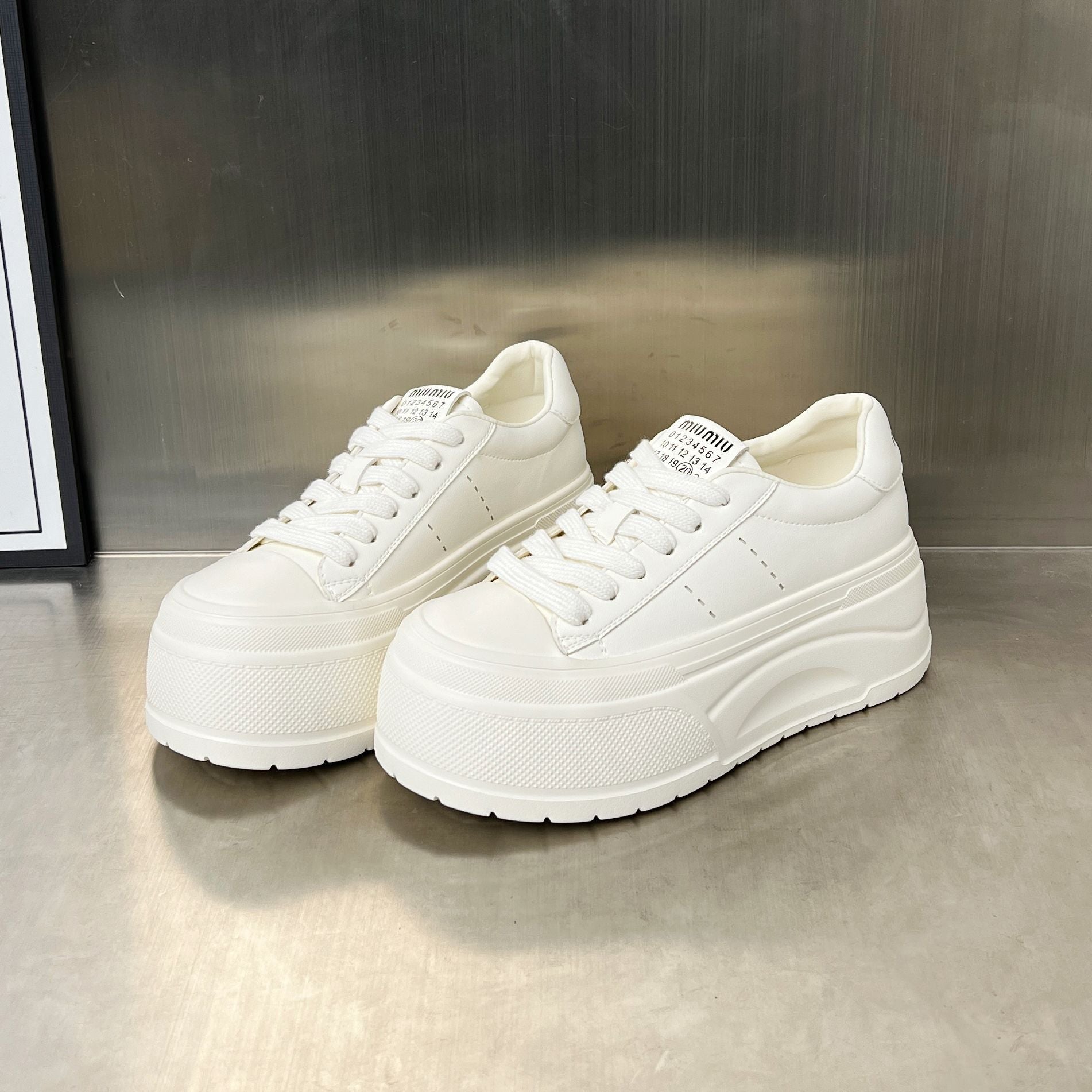 Damen Plateau Sneaker Bequem Atmungsaktiv Hoher Komfort - BerlinGlamour