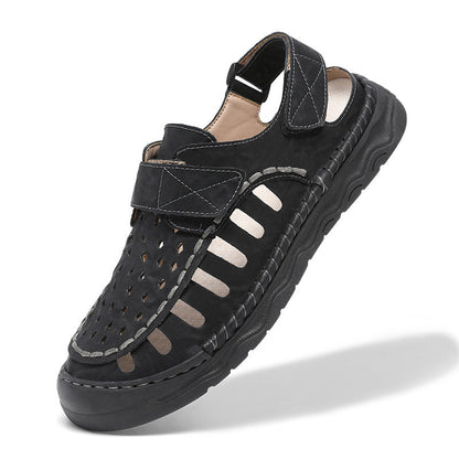 Damen Sandalen Atmungsaktiv Klettverschluss Rutschfest