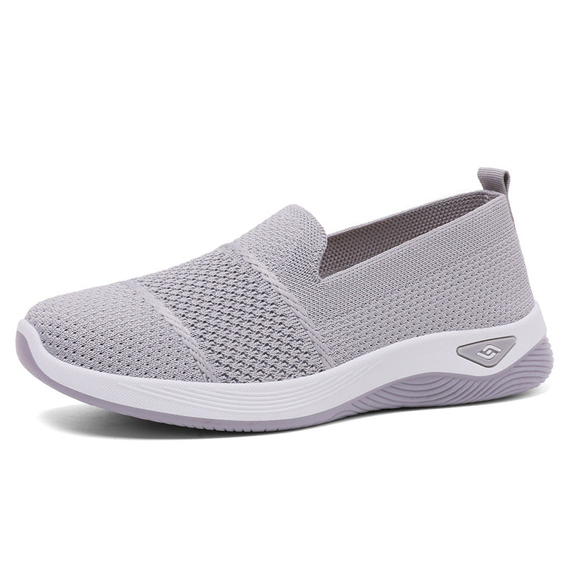 Damen Slip-On Schuhe Atmungsaktiv mit elastischer Passform Bequem