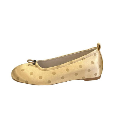 Damen Ballerinas Elegante Punkte Design Komfortabel