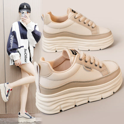 Damen Plateau Sneaker Damen Schuhe Hohe Laufsohle - BerlinGlamour