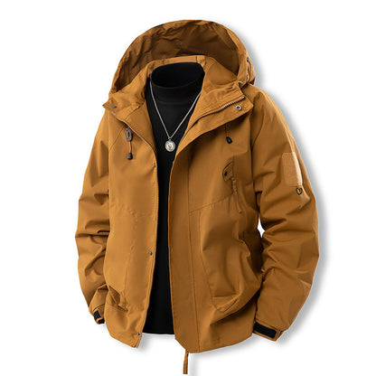 Herren Outdoor-Jacke Wasserdicht Vieltaschig Funktionell