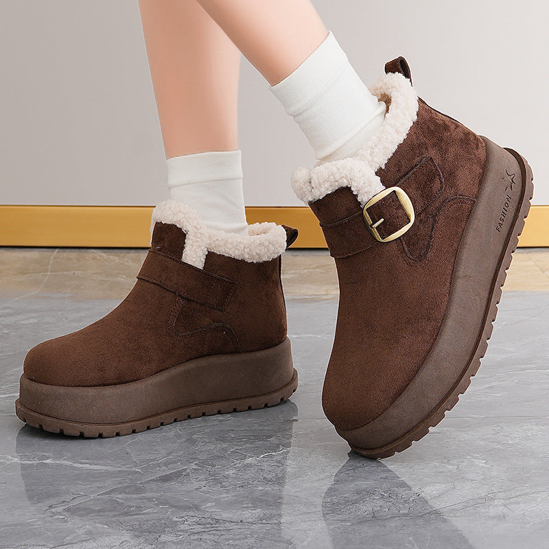 Damen Winterstiefel Warm Fleece Innenfutter Modisch