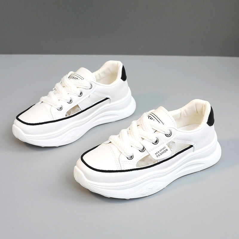 Damen Sneaker Sportlich Bequem Laufsohle Mode
