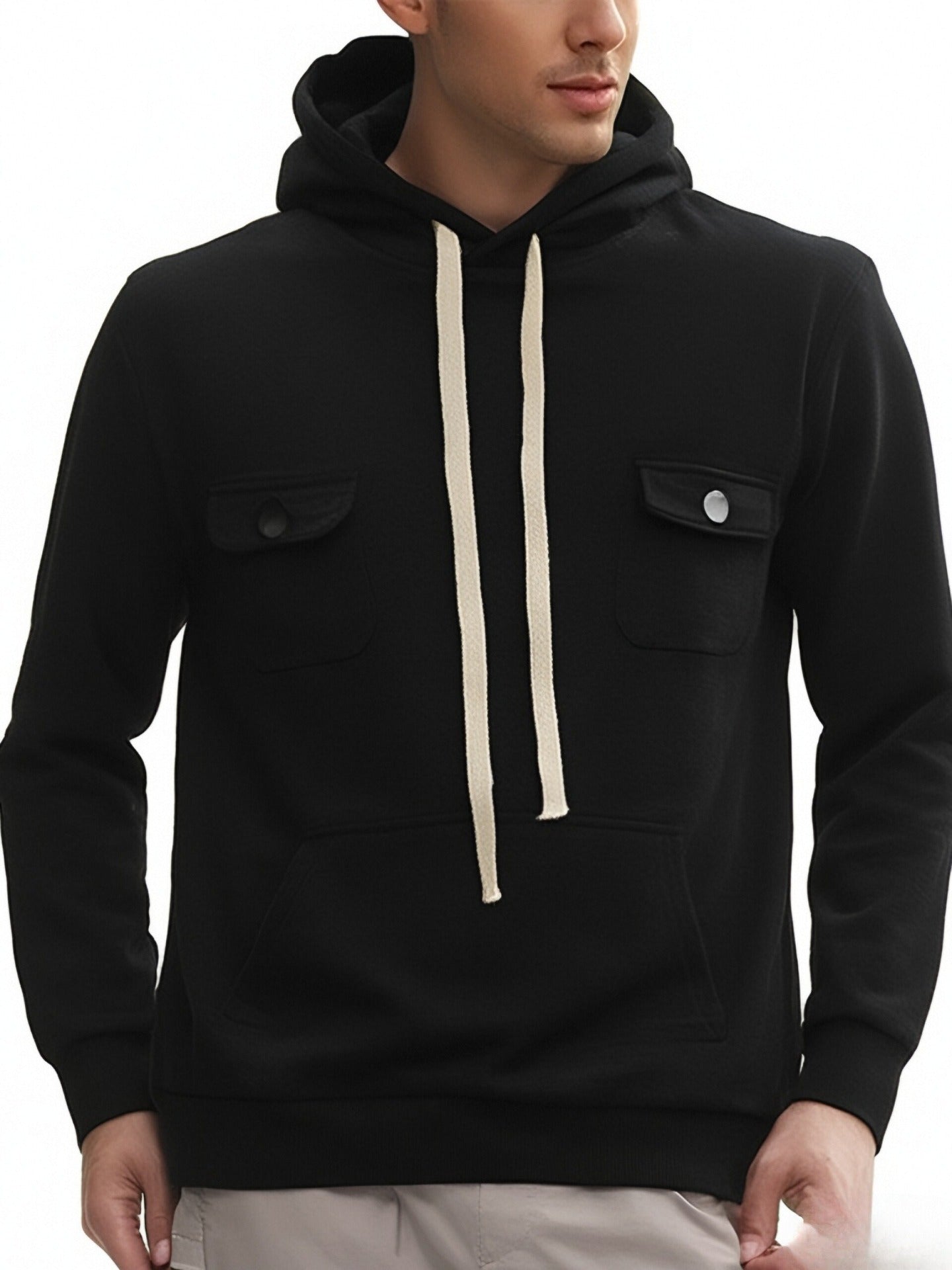 Herren Kapuzenpullover Modern mit Taschen Trendig