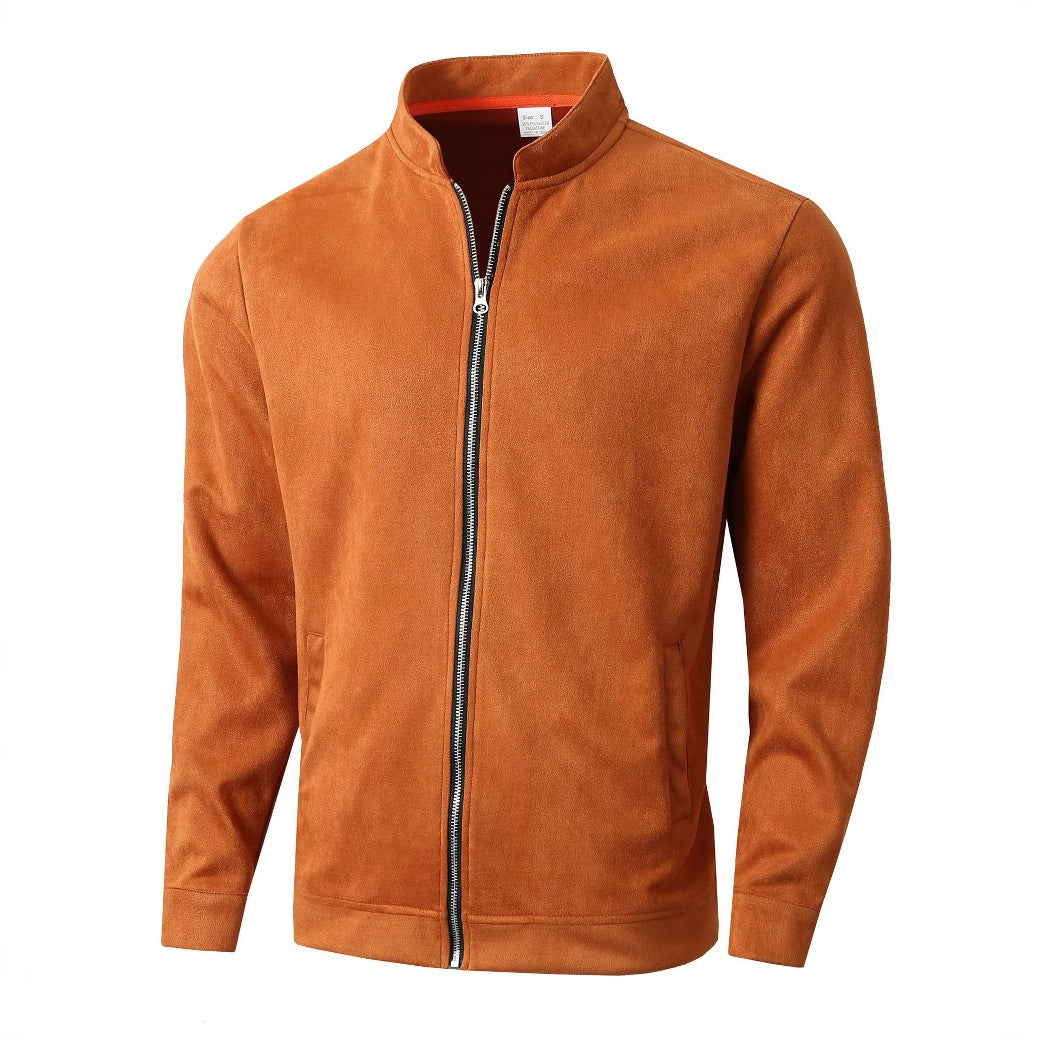 Herren Softshelljacke Elegant Bequem Hochkragen Reißverschluss
