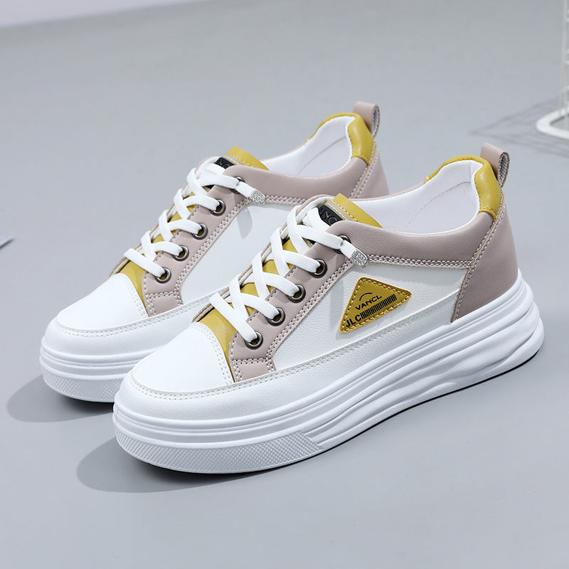 Plateau Sneaker Damen Stylisch Atmungsaktiv Rutschfest