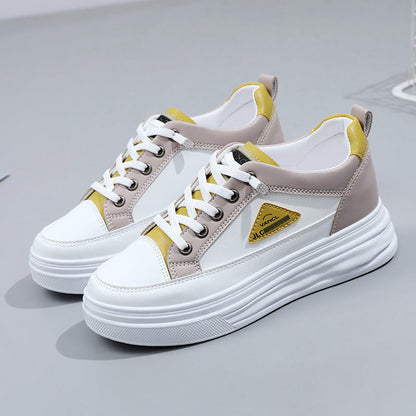 Plateau Sneaker Damen Stylisch Atmungsaktiv Rutschfest