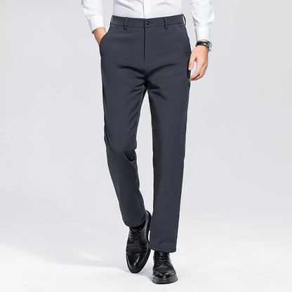 Herren Businesshose Elegant Slim Fit Schwarze Hose