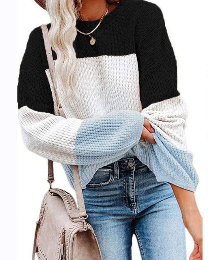 Damen Pullover Lässig Stricken Casual