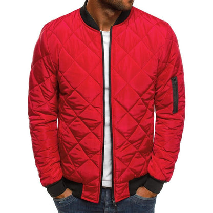 Herren Steppjacke Übergangsjacke Warm Mit Taschen