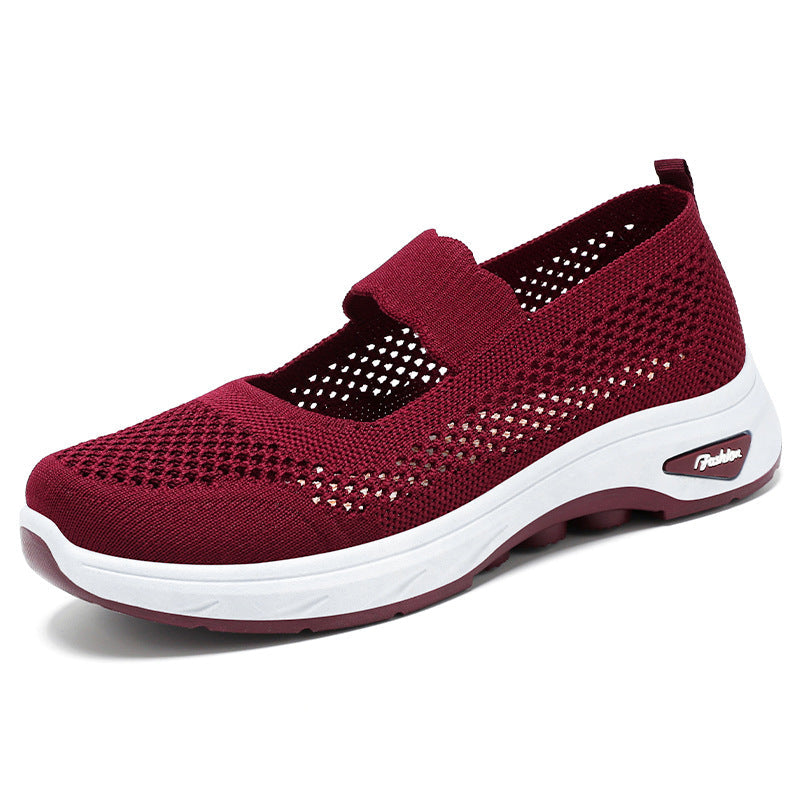Damen Slipper Atmungsaktiv mit elastischem Riemen Bequem