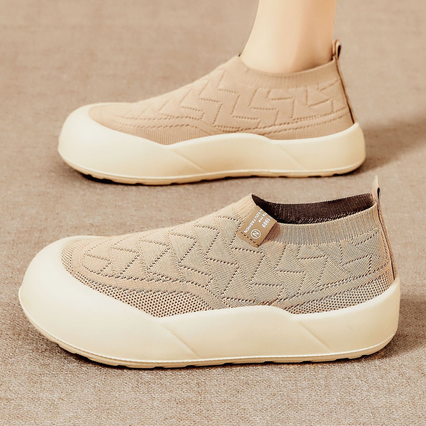 Damen Sportschuhe Bequem Slip-On Stoßdämpfend Sneaker - BerlinGlamour