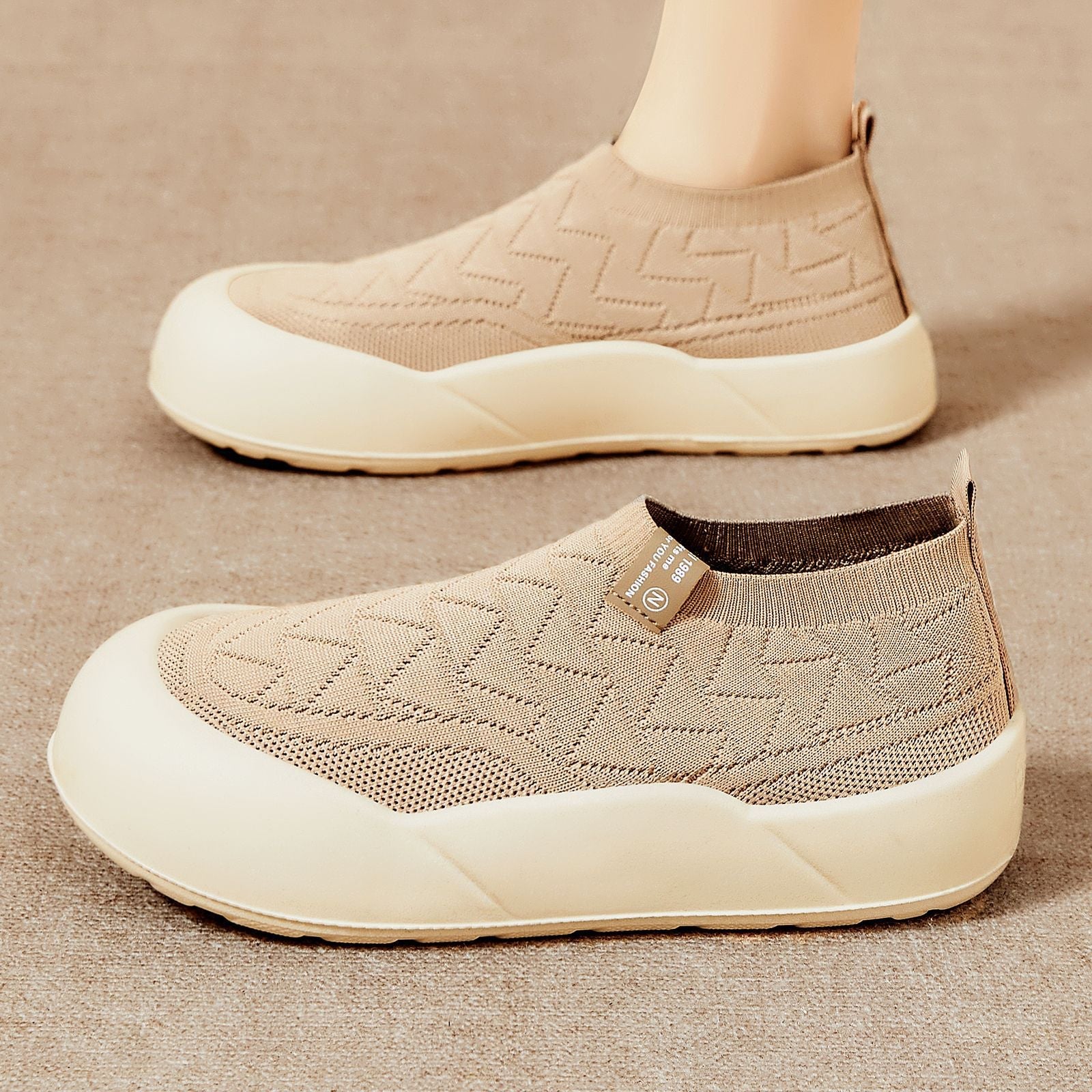 Damen Sportschuhe Bequem Slip-On Stoßdämpfend Sneaker - BerlinGlamour
