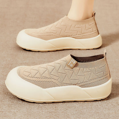 Damen Sportschuhe Bequem Slip-On Stoßdämpfend Sneaker - BerlinGlamour