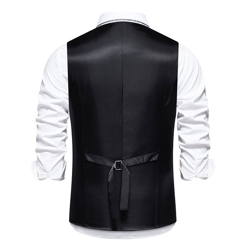 Herren Anzugweste Elegant Modern Karomuster Slimfit