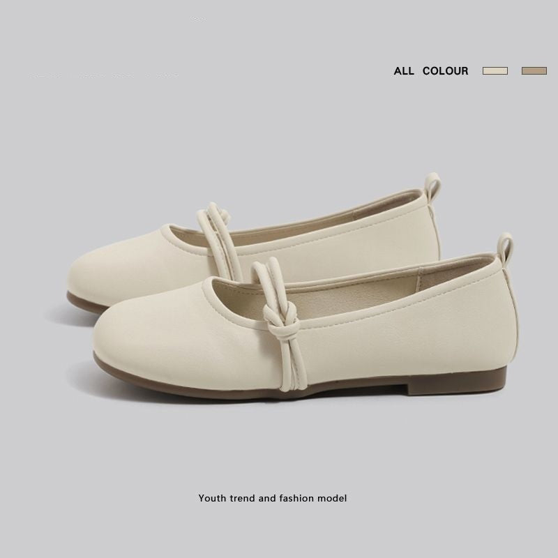 Damen Ballerinas Bequem mit Knotendesign Modern