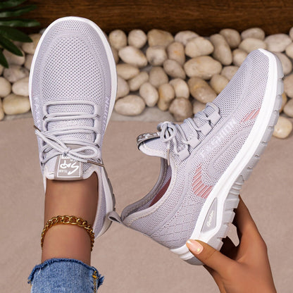 Damen Sport Sneaker Atmungsaktiv Bequem Laufschuhe