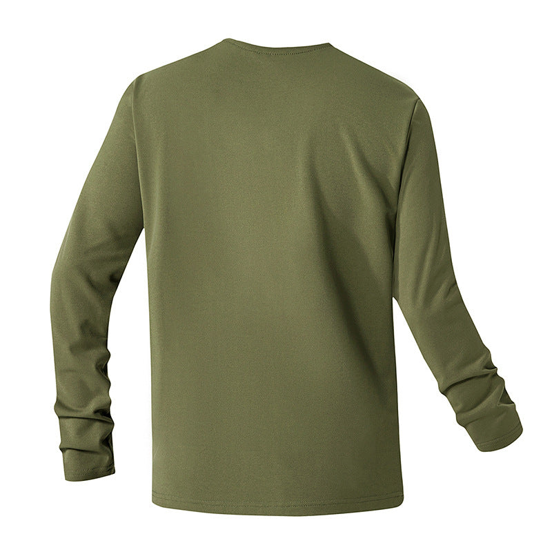 Herren Funktionsshirt Atmungsaktiv Reißverschluss Tasche Sport